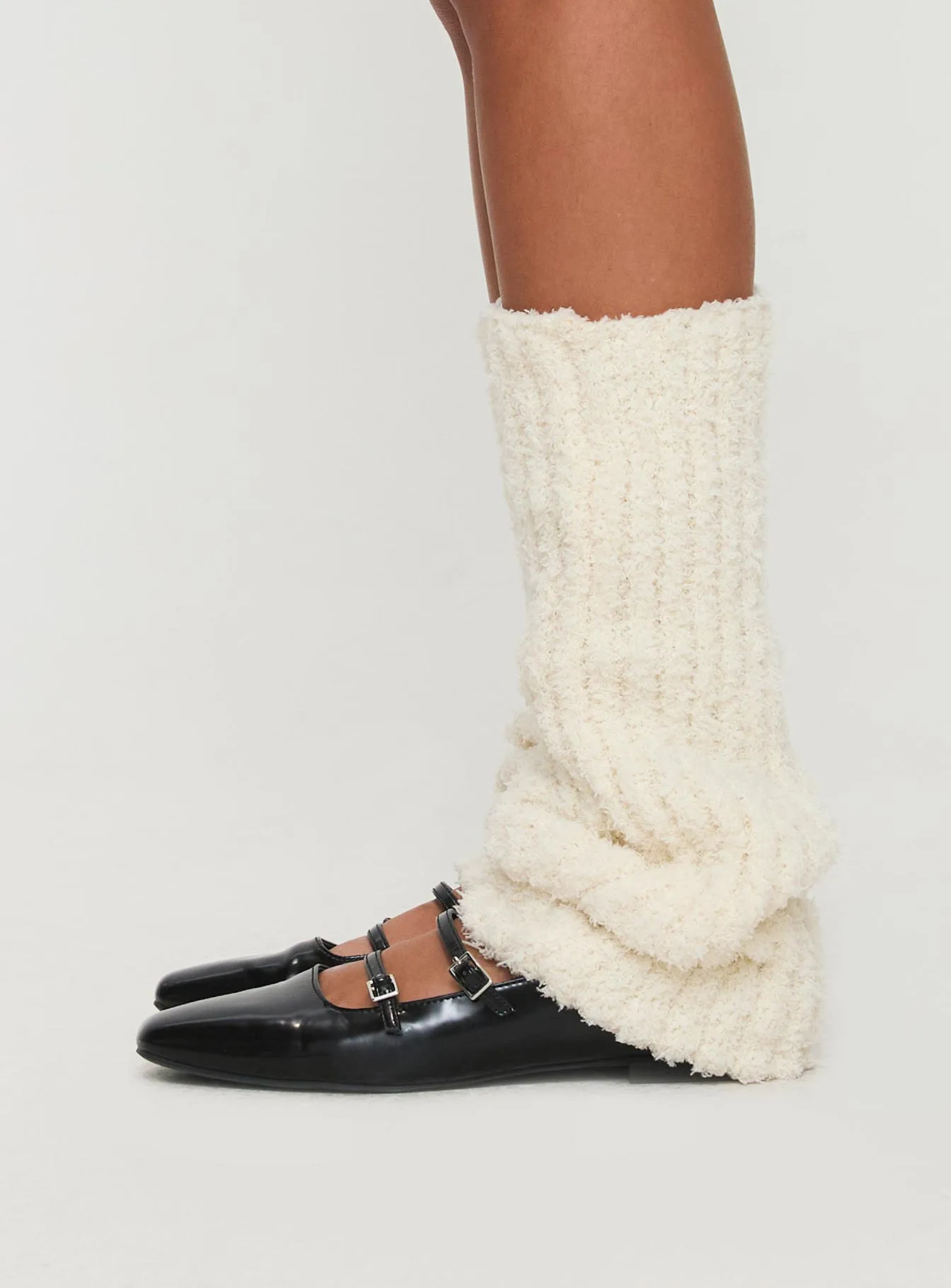 Queensway Boucle Legwarmers Cream sold by Princess Polly product image thumbnail 3
