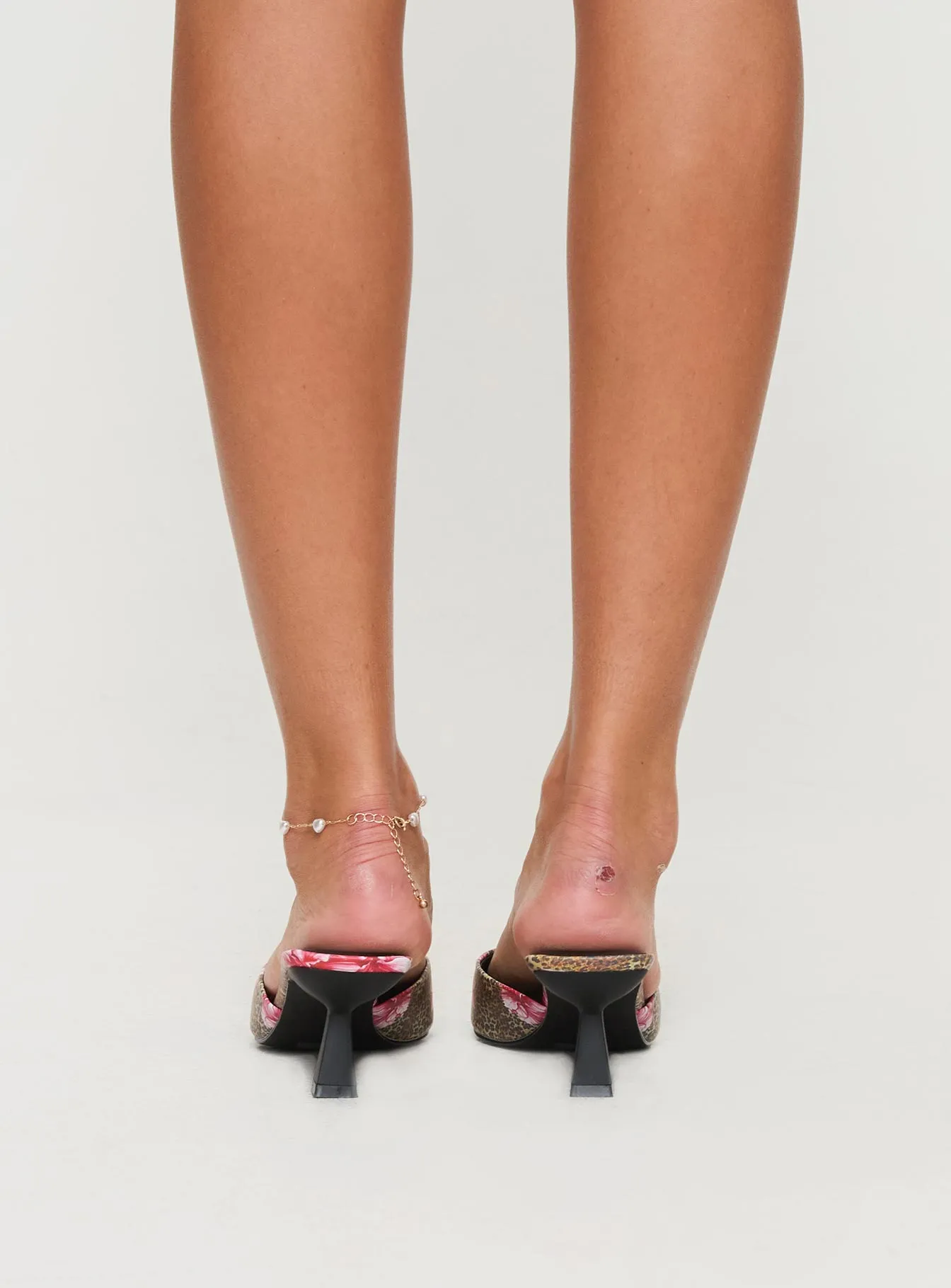 Ciaran Pointed Toe Heels Leopard Floral sold by Princess Polly product image thumbnail 4