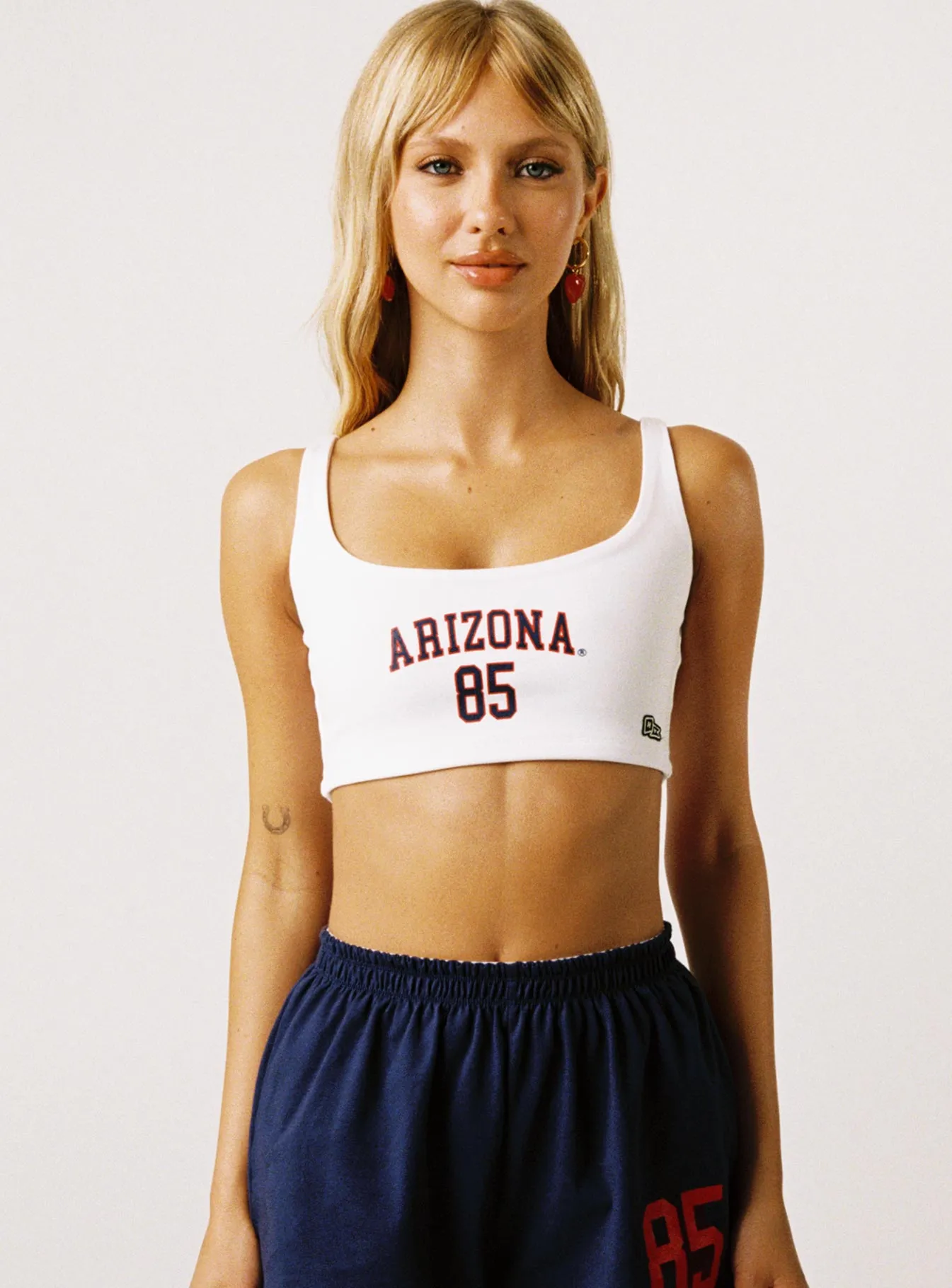 U of A Scoop Neck Crop Top White sold by Princess Polly product image thumbnail 2