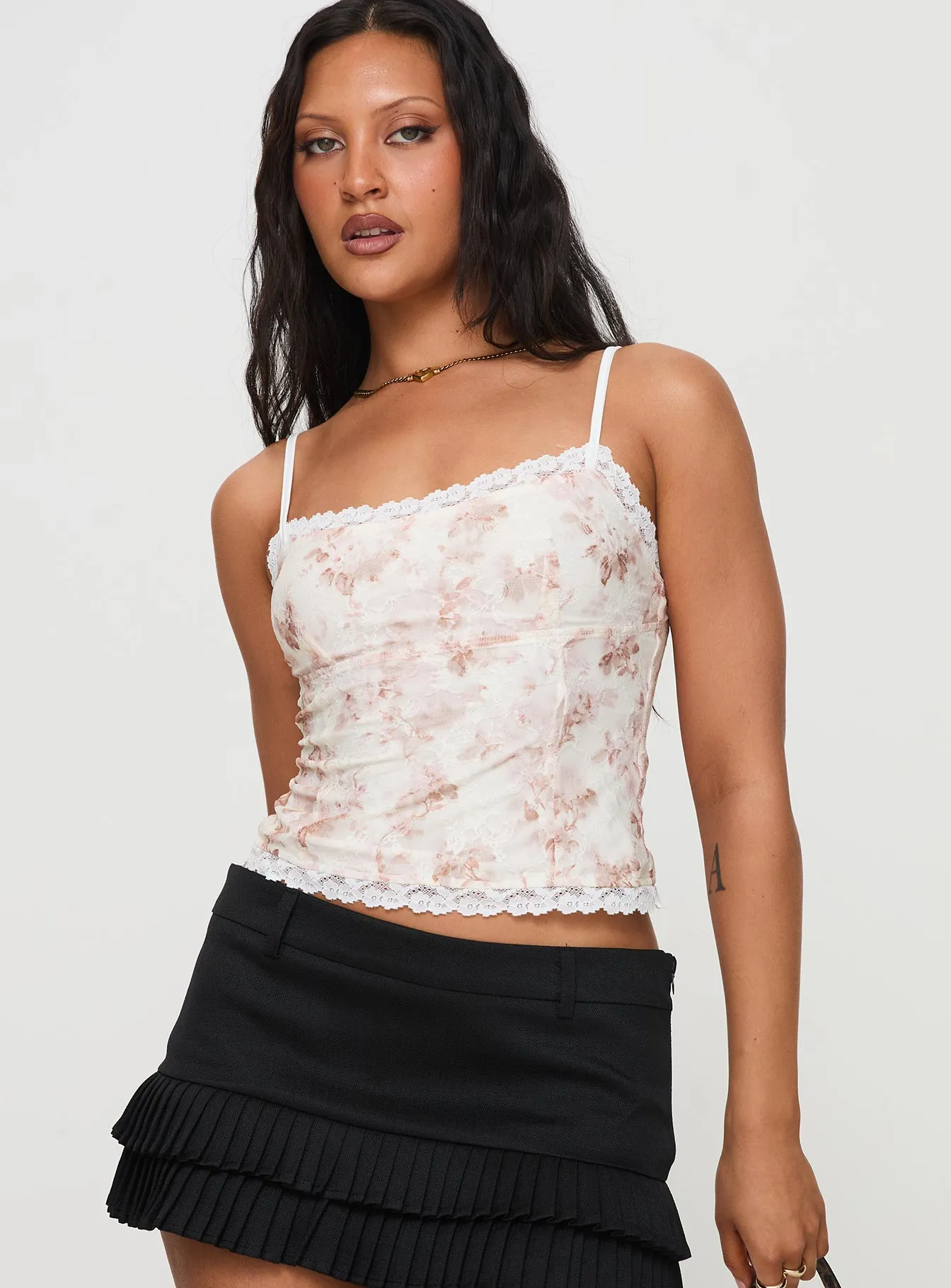 Zachariah Cami Top White Floral sold by Princess Polly product image thumbnail 2