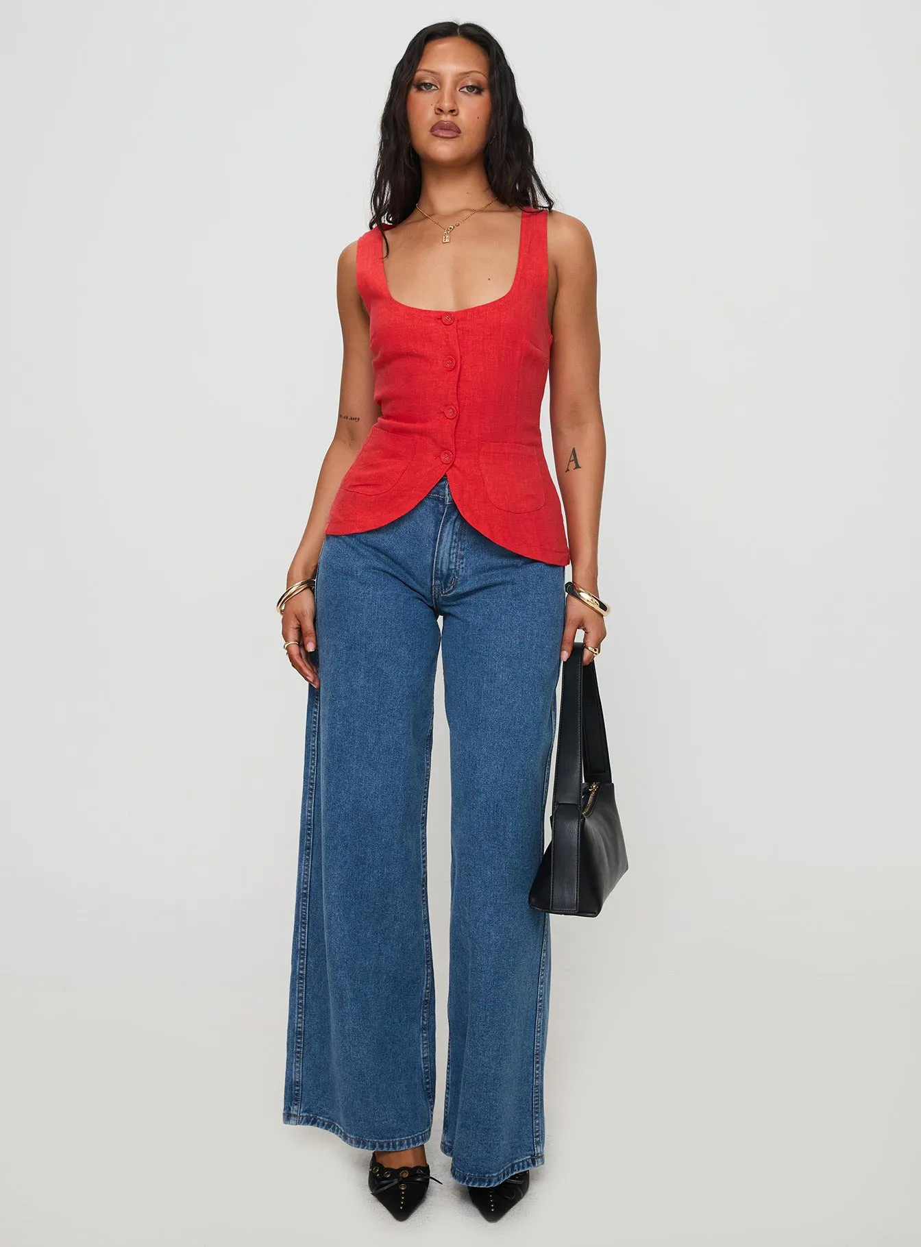 Spirito Vest Top Red sold by Princess Polly product image thumbnail 3