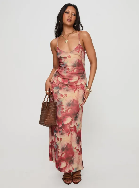 Fortunata Maxi Dress Floral / Multi sold by Princess Polly