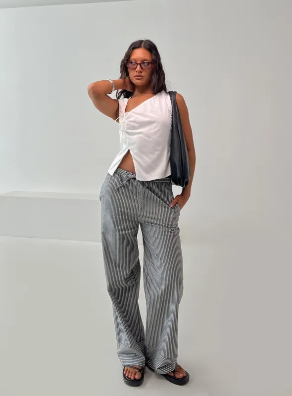 Veridian Pants Black/White Stripe sold by Princess Polly