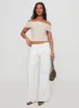 Murmur Off Shoulder Top Beige sold by Princess Polly