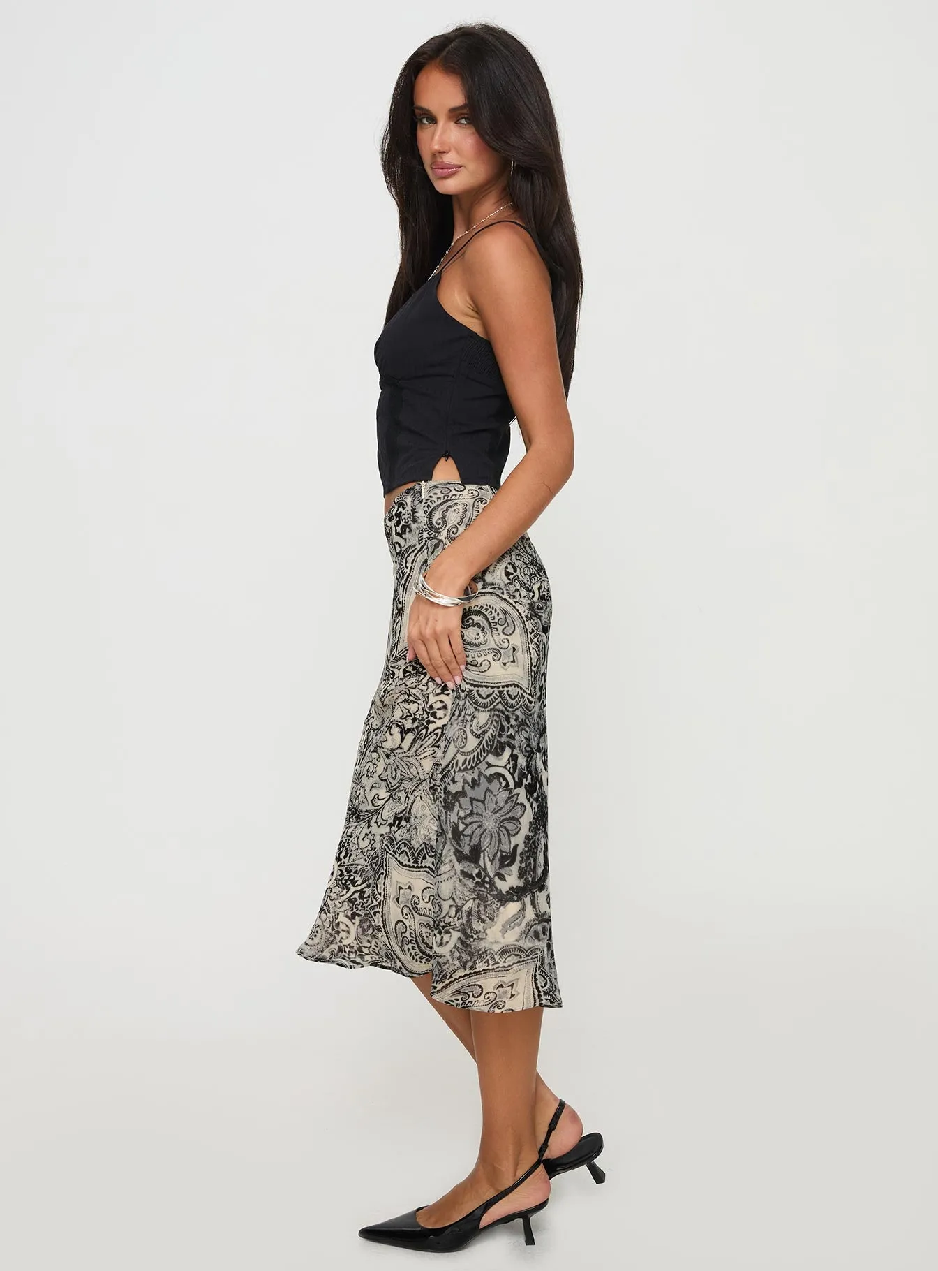 Aubriegh Paisley Midi Skirt Multi sold by Princess Polly product image thumbnail 4