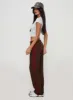 Maranie Pants Brown / Red sold by Princess Polly