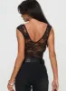 Tantalize Bodysuit Black sold by Princess Polly
