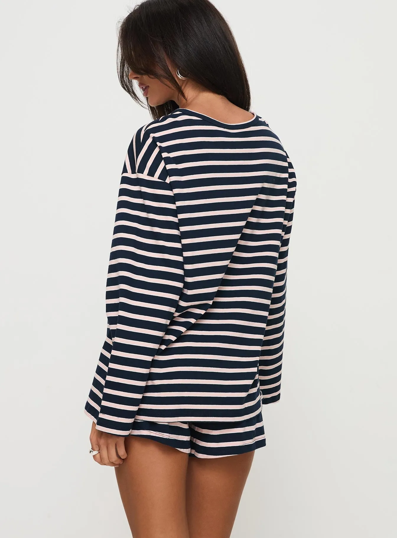 Olive Branch Set Navy / Pink Stripe sold by Princess Polly product image thumbnail 5