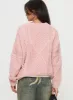 Hour Of Love V Neck Sweater Pink sold by Princess Polly
