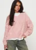 Hour Of Love V Neck Sweater Pink sold by Princess Polly