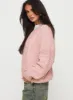 Hour Of Love V Neck Sweater Pink sold by Princess Polly