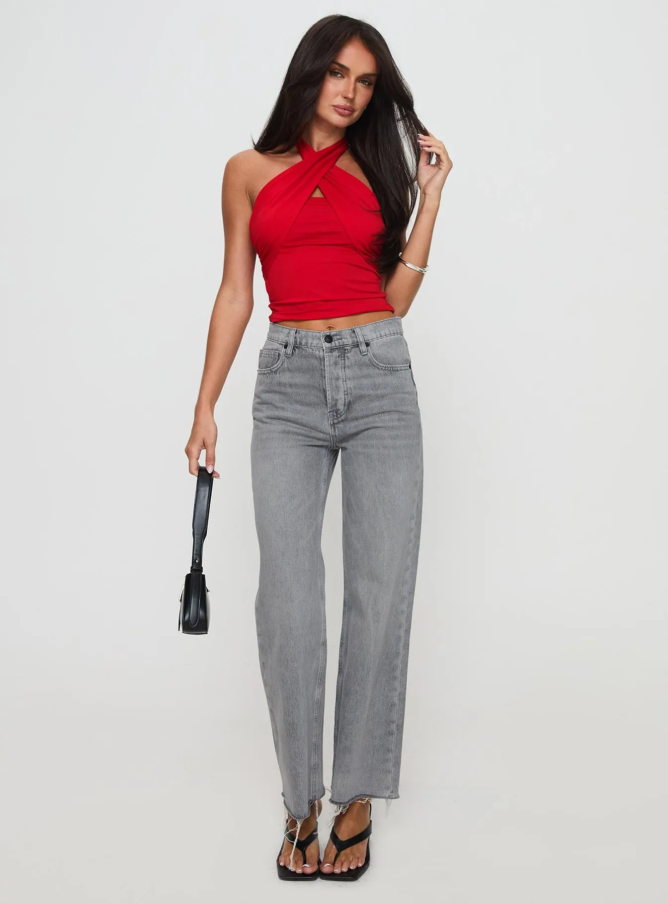 Fawcett Jeans Grey Wash Denim sold by Princess Polly product image thumbnail 2