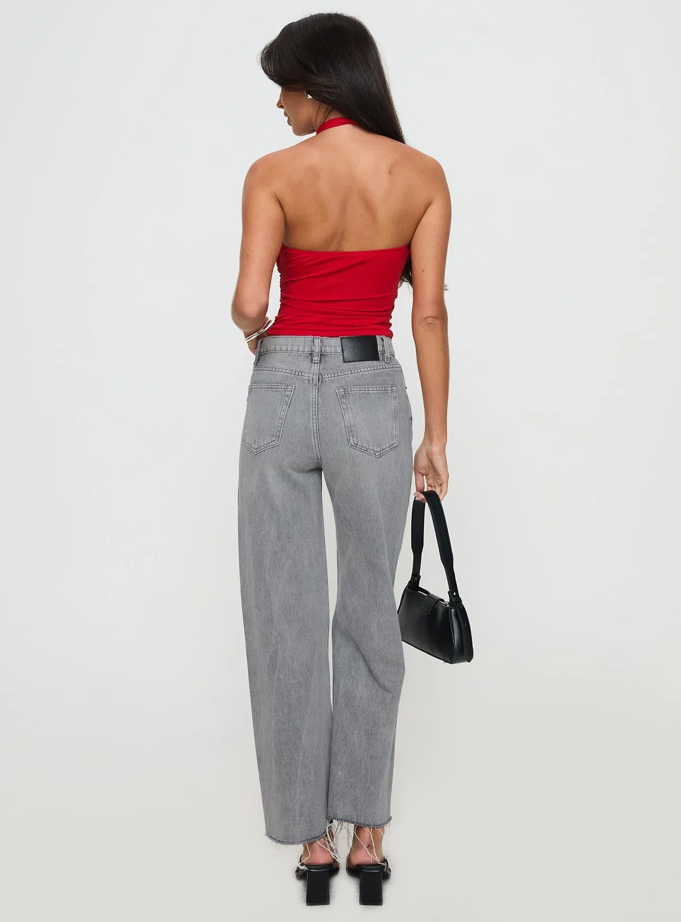 Fawcett Jeans Grey Wash Denim sold by Princess Polly product image thumbnail 4