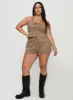 Eternal Youth Faux Suede Short Taupe Curve sold by Princess Polly