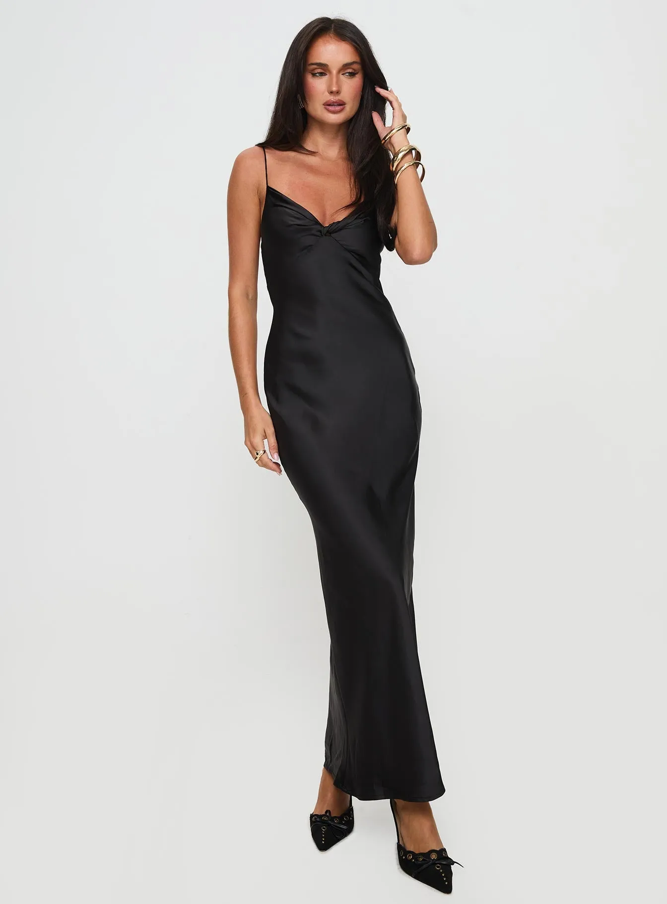 Marilyn Maxi Dress Black sold by Princess Polly product image thumbnail 2