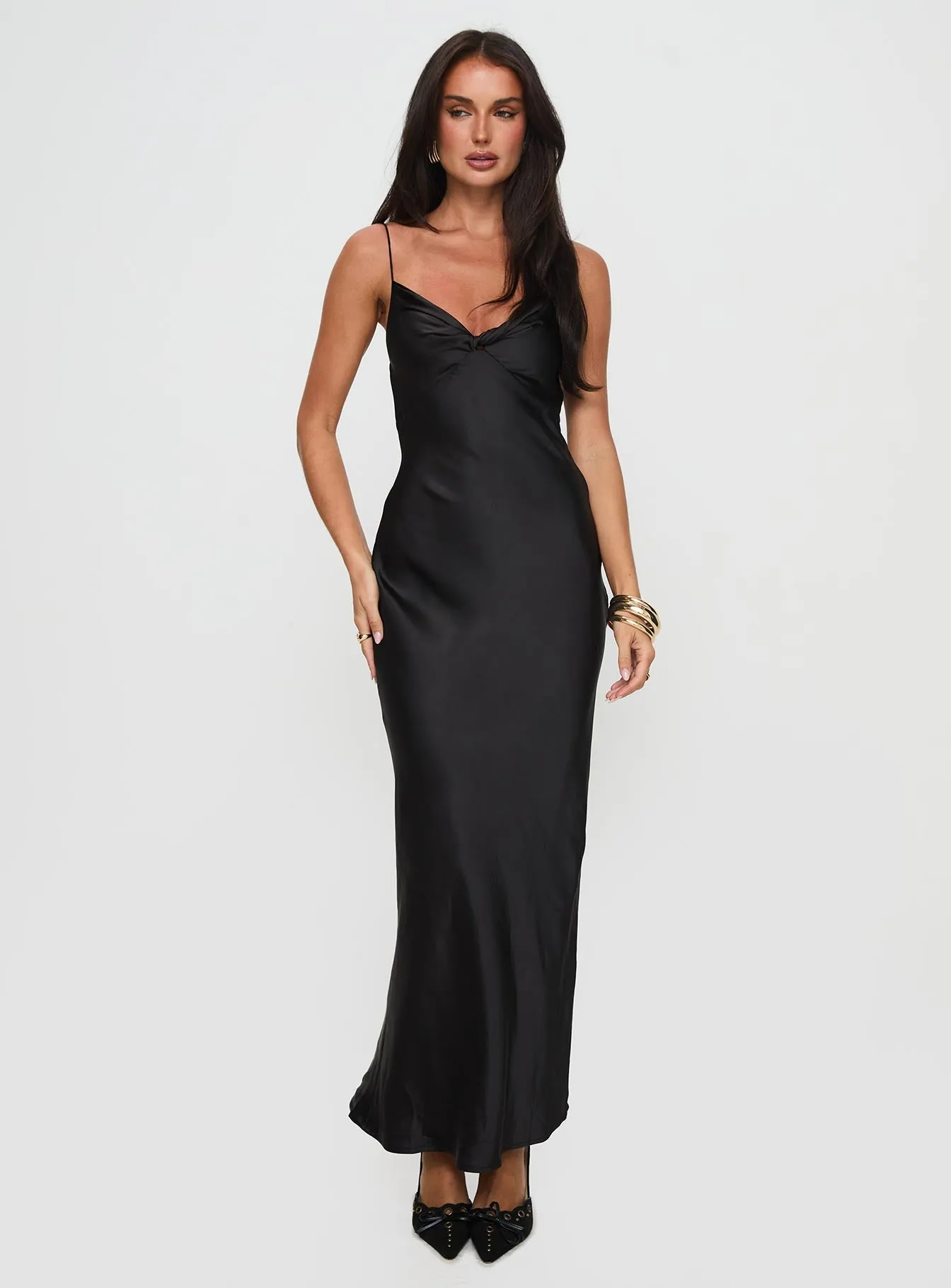 Marilyn Maxi Dress Black sold by Princess Polly product image thumbnail 3