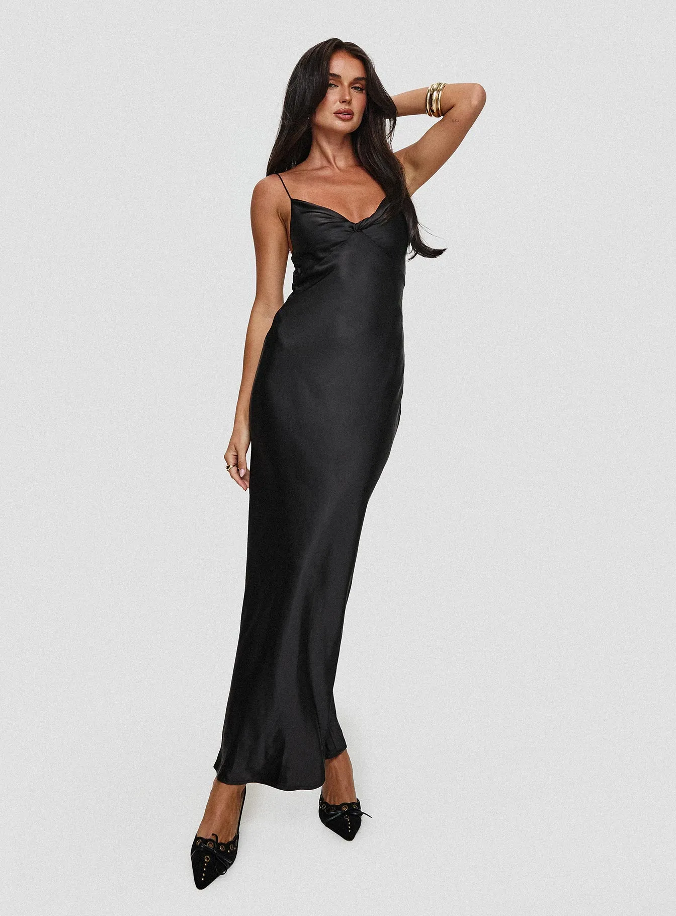 Marilyn Maxi Dress Black sold by Princess Polly