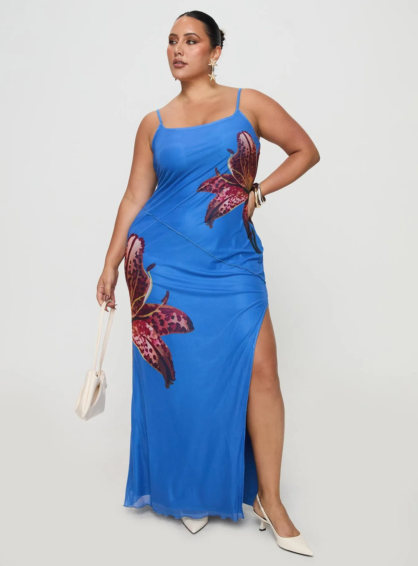 Bespoke Maxi Dress Blue Curve sold by Princess Polly product image thumbnail 3