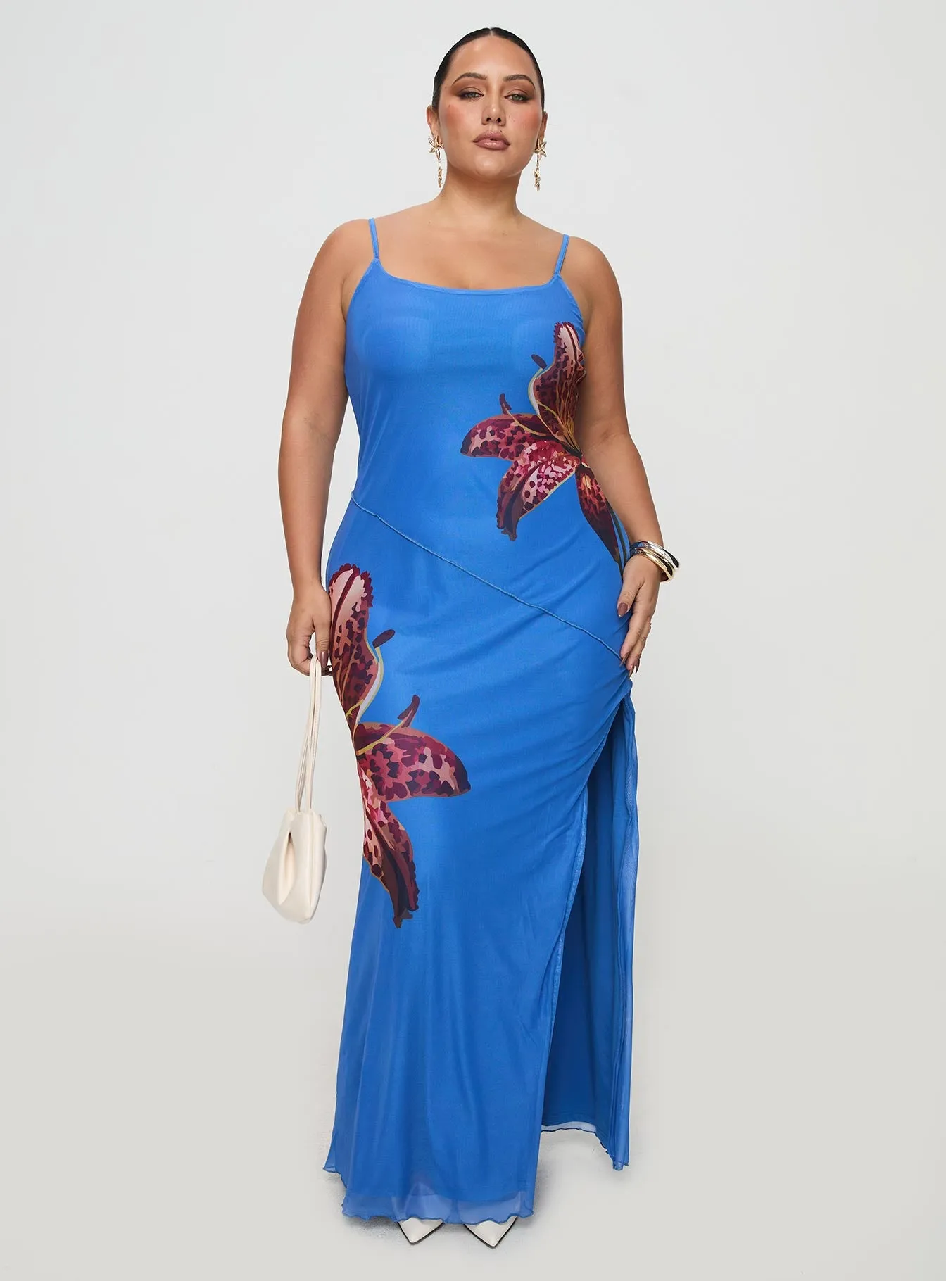 Bespoke Maxi Dress Blue Curve sold by Princess Polly product image thumbnail 2