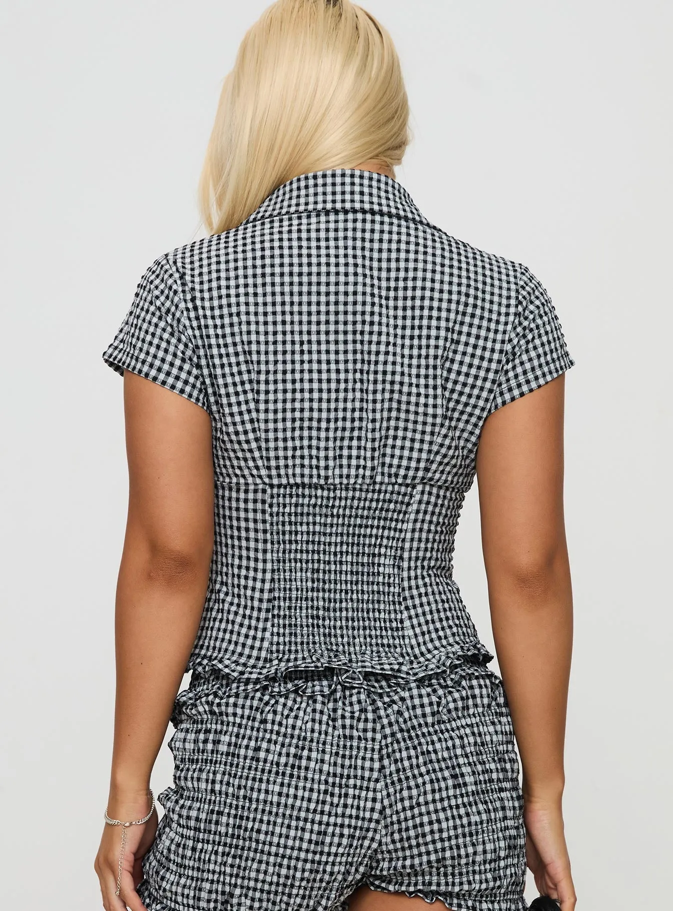 Covey Shirred Puff Sleeve Top Multi sold by Princess Polly product image thumbnail 5