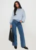Harmony Balloon Sleeve Knit Sweater Blue / White Stripe sold by Princess Polly