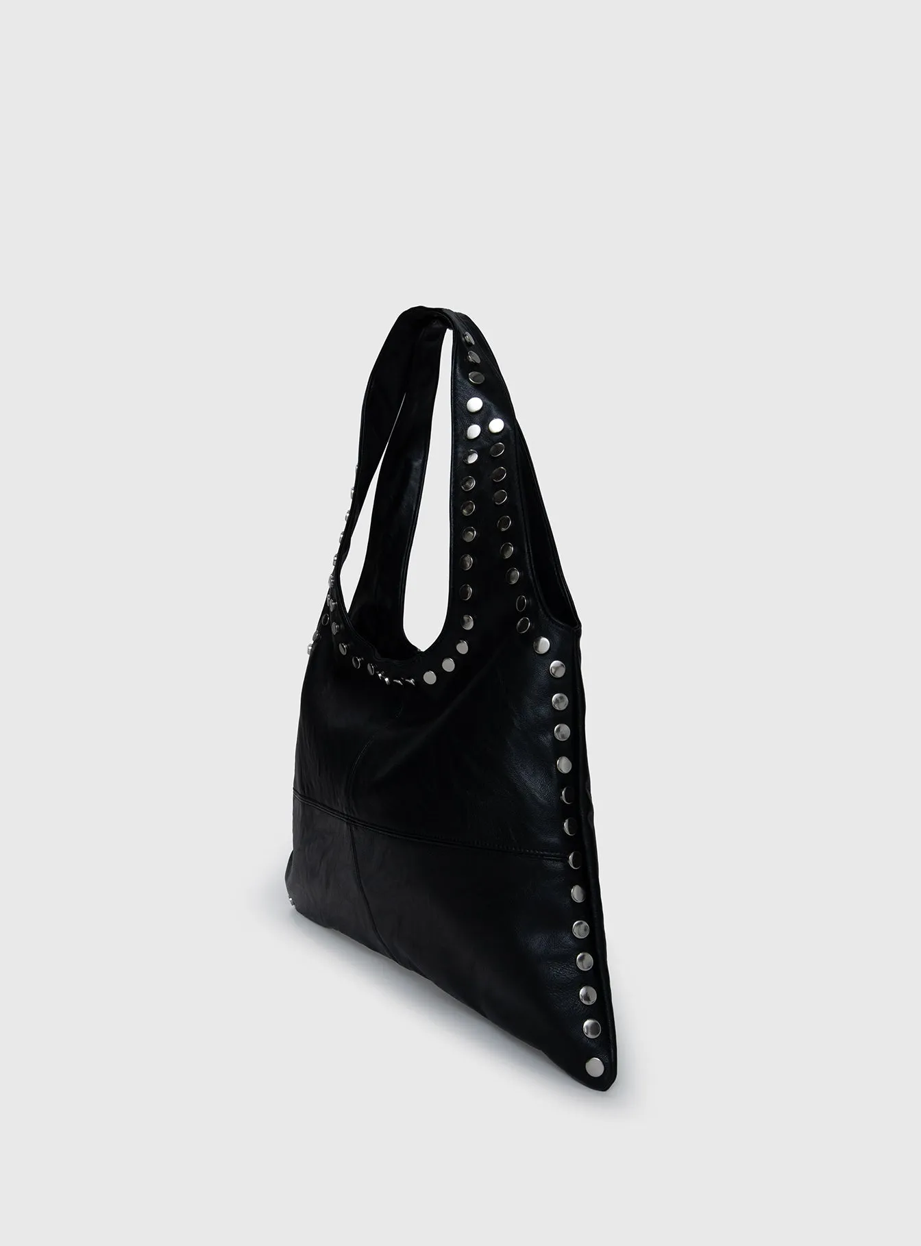 Tell The Truth Studded Bag Black / Silver sold by Princess Polly product image thumbnail 3