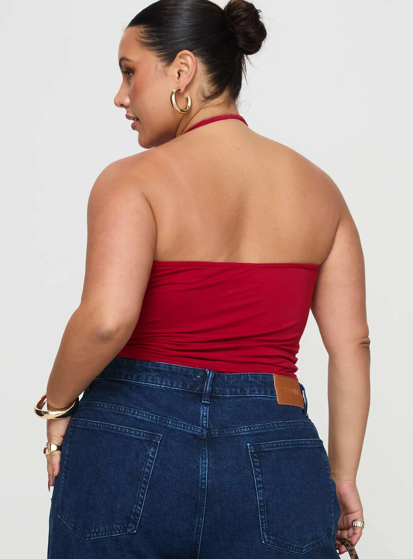 Imposter Top Cherry Red Curve sold by Princess Polly product image thumbnail 5