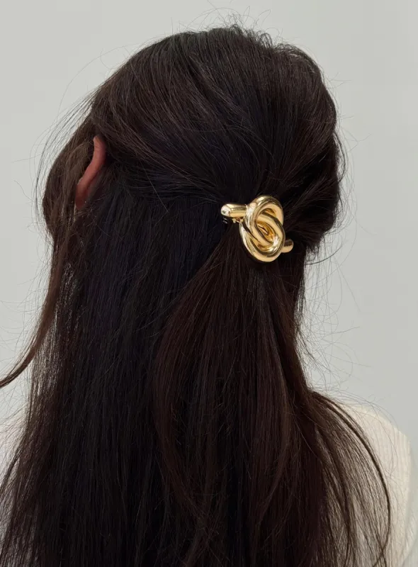 Salacia Hair Clip Gold sold by Princess Polly
