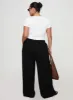 Louis Linen Blend Pants Black Curve sold by Princess Polly