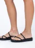 Riki Mini Belt Sandals Black sold by Princess Polly
