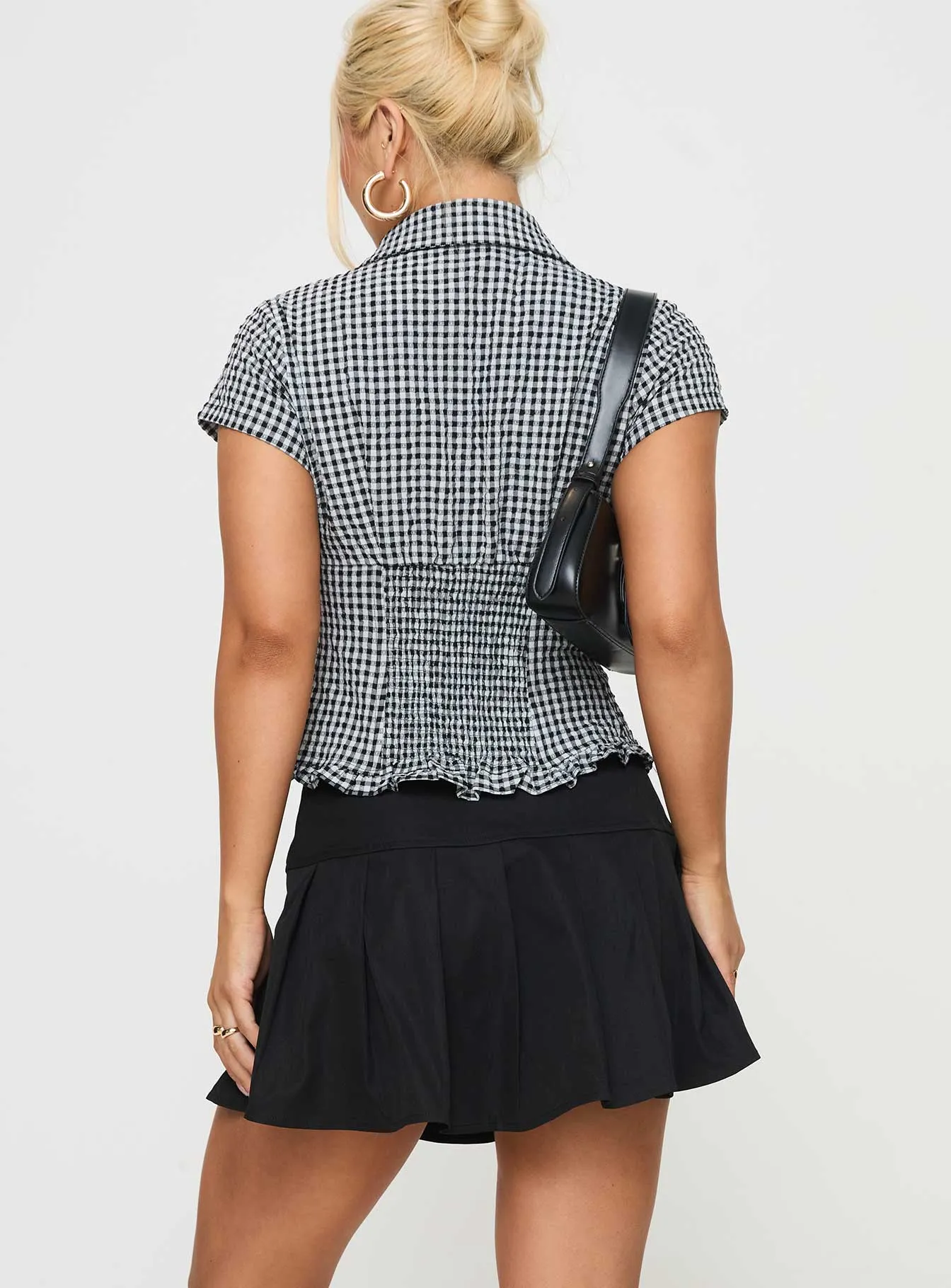 Anubis Pleat Mini Skirt Black sold by Princess Polly product image thumbnail 5