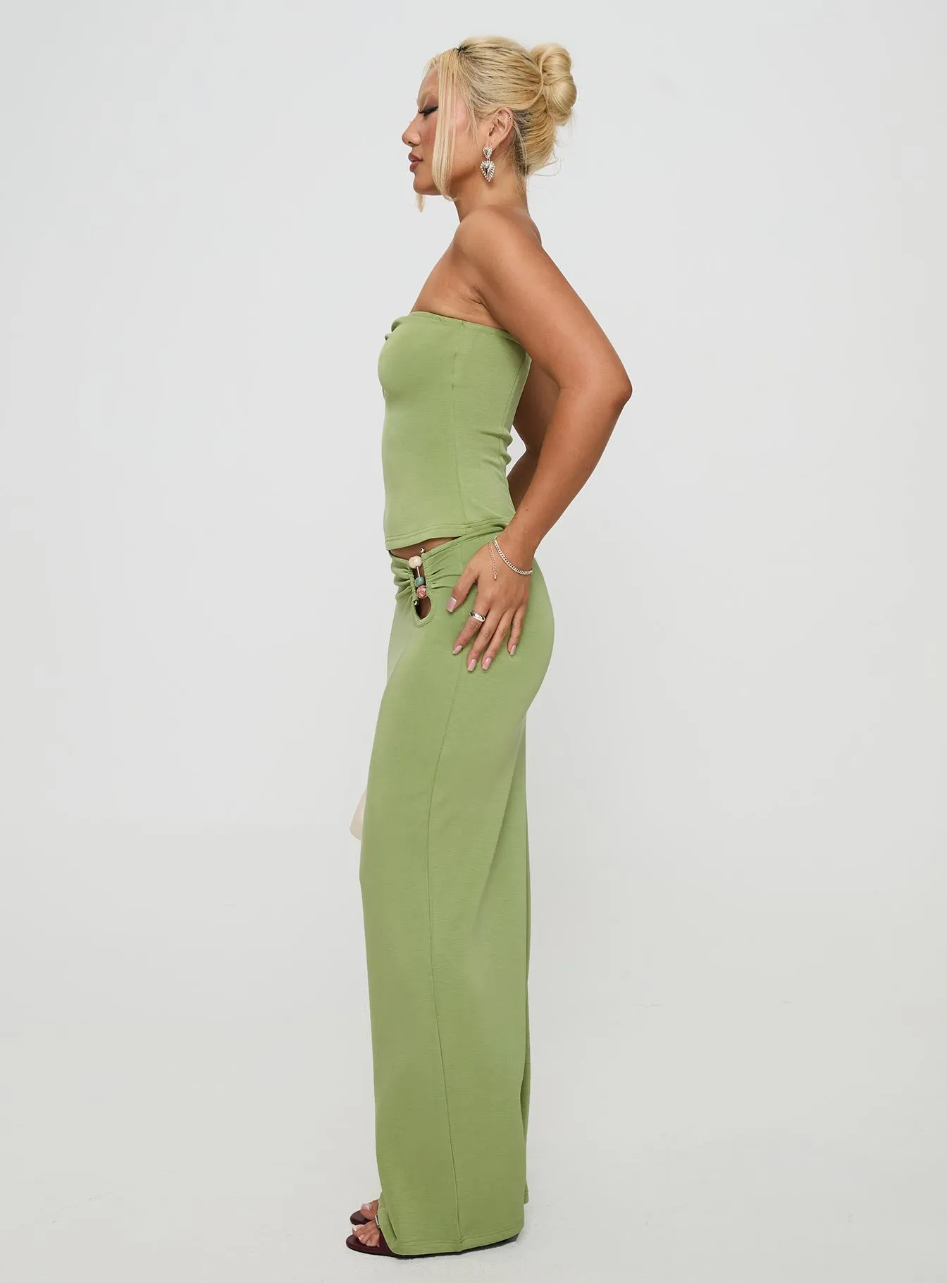 Sun Chaser Maxi Skirt Green sold by Princess Polly product image thumbnail 4