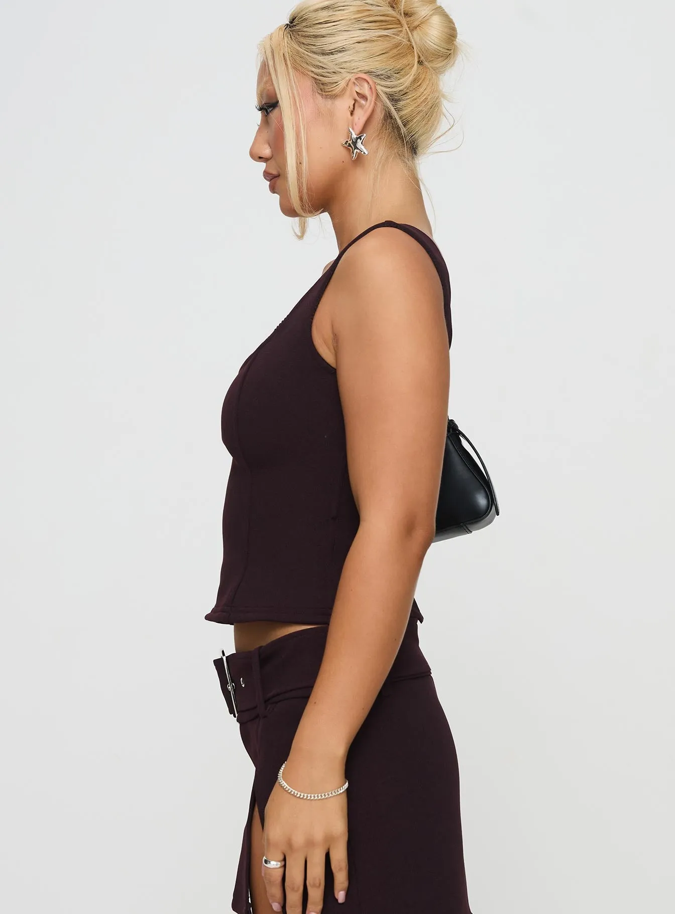 Evonne Corset Top Wine sold by Princess Polly product image thumbnail 4