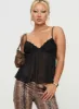 Zami Pleat Top Black sold by Princess Polly