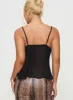 Zami Pleat Top Black sold by Princess Polly