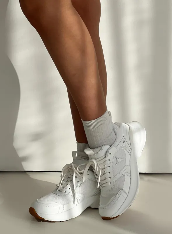 Windsor Smith Knowledge Sneakers White sold by Princess Polly