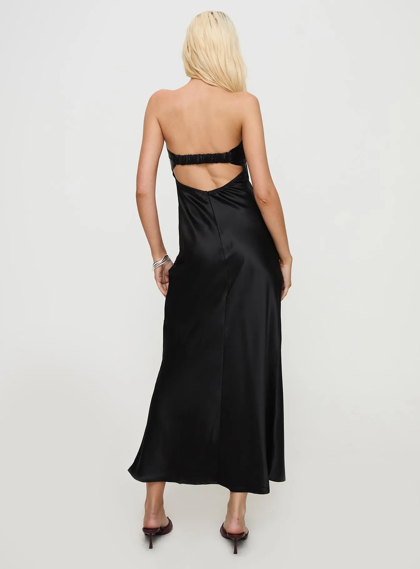 Phillipa Strapless Maxi Dress Black sold by Princess Polly product image thumbnail 5