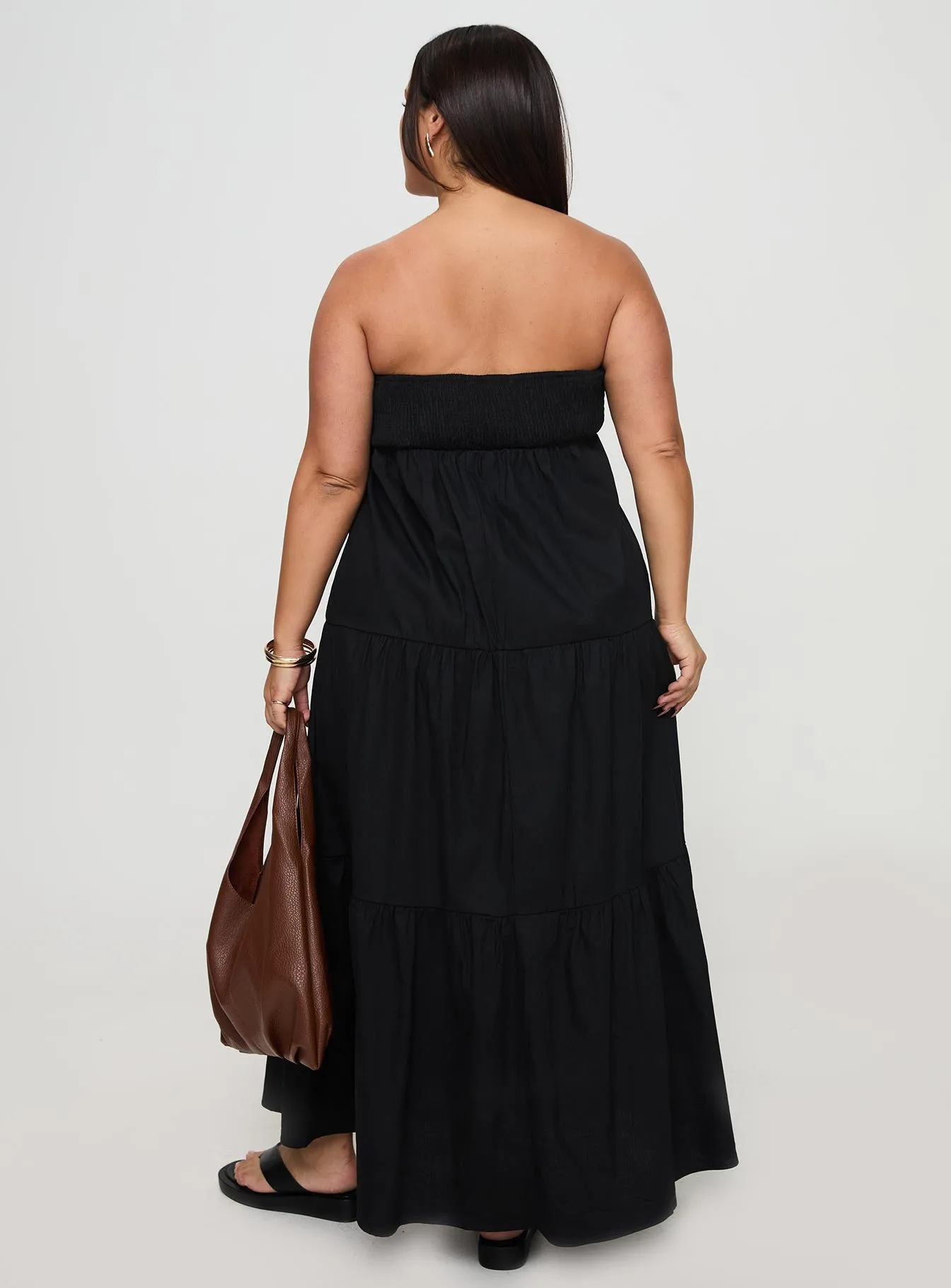 Osment Maxi Dress Black Curve sold by Princess Polly product image thumbnail 4