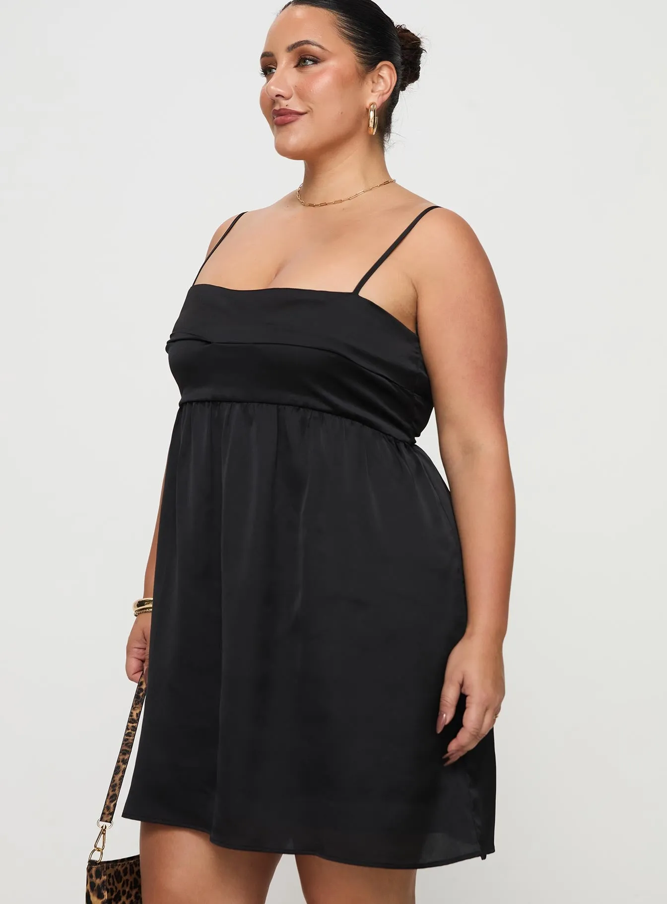 Ortega Mini Dress Black Curve sold by Princess Polly product image thumbnail 4