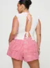 Beach House Shorts Red / White Gingham Curve sold by Princess Polly