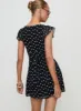 I Guess So Mini Dress Black Polka Dot sold by Princess Polly