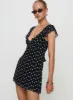 I Guess So Mini Dress Black Polka Dot sold by Princess Polly