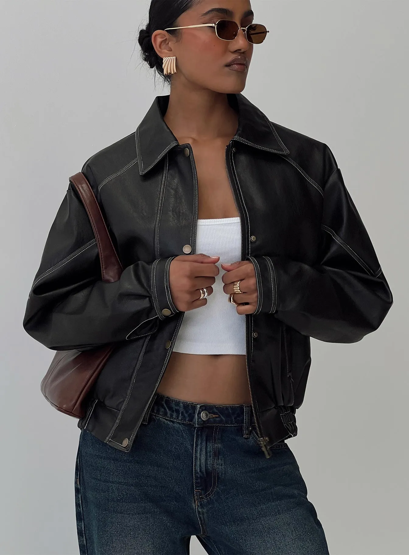 Think Different Jacket Black sold by Princess Polly