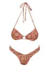 Nevaeh Bikini Bottoms Rust / Pink sold by Princess Polly