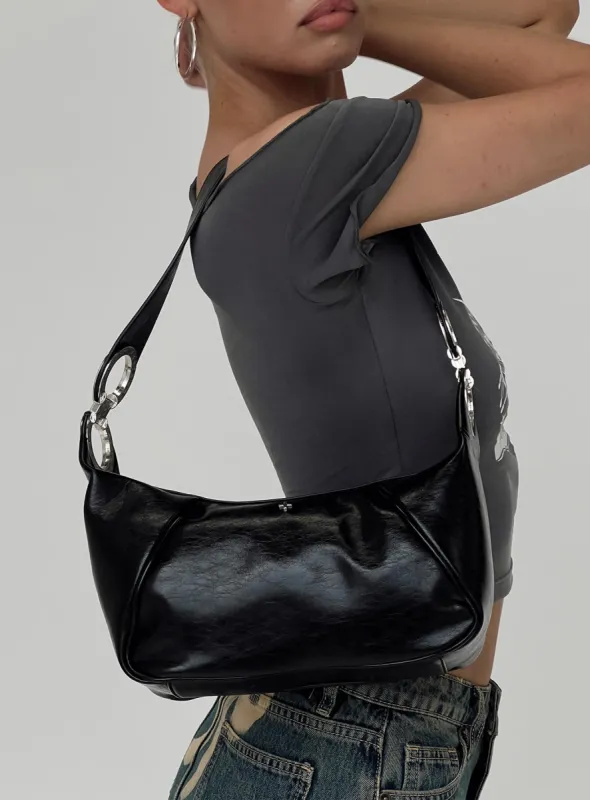 Kaycee Shoulder Bag Black sold by Princess Polly