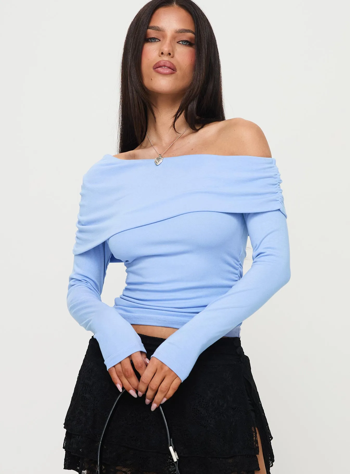 Woolton Long Sleeve Top Blue sold by Princess Polly product image thumbnail 2