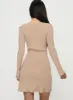 Halycon Knit Mini Dress Oatmeal sold by Princess Polly