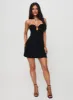 Cyprian Mini Dress Black sold by Princess Polly