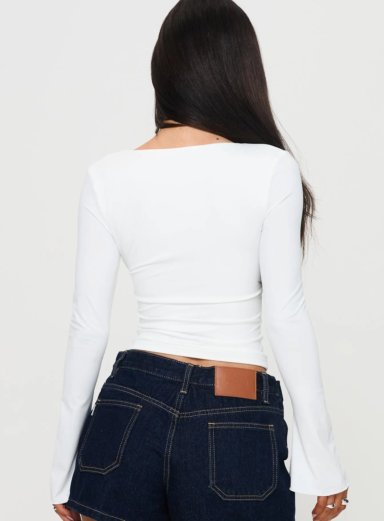 Sampson Long Sleeve Top White sold by Princess Polly product image thumbnail 5
