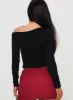 Malian Long Sleeve Top Black sold by Princess Polly